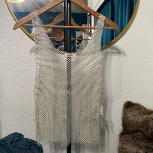 Mesh Sleeveless Tank Top